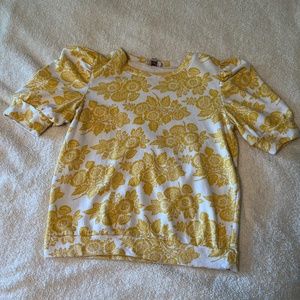 100% cotton floral Loft blouse